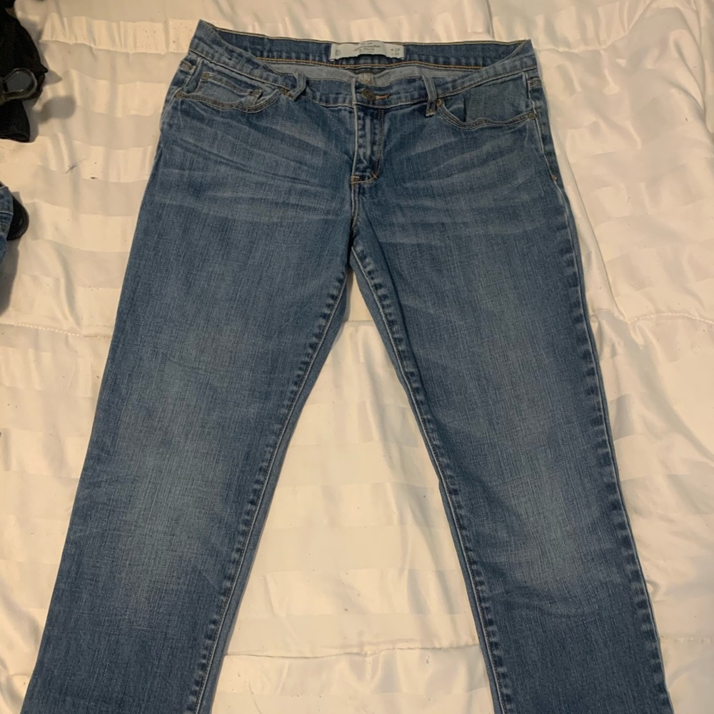 abercrombie & fitch low rise jeans